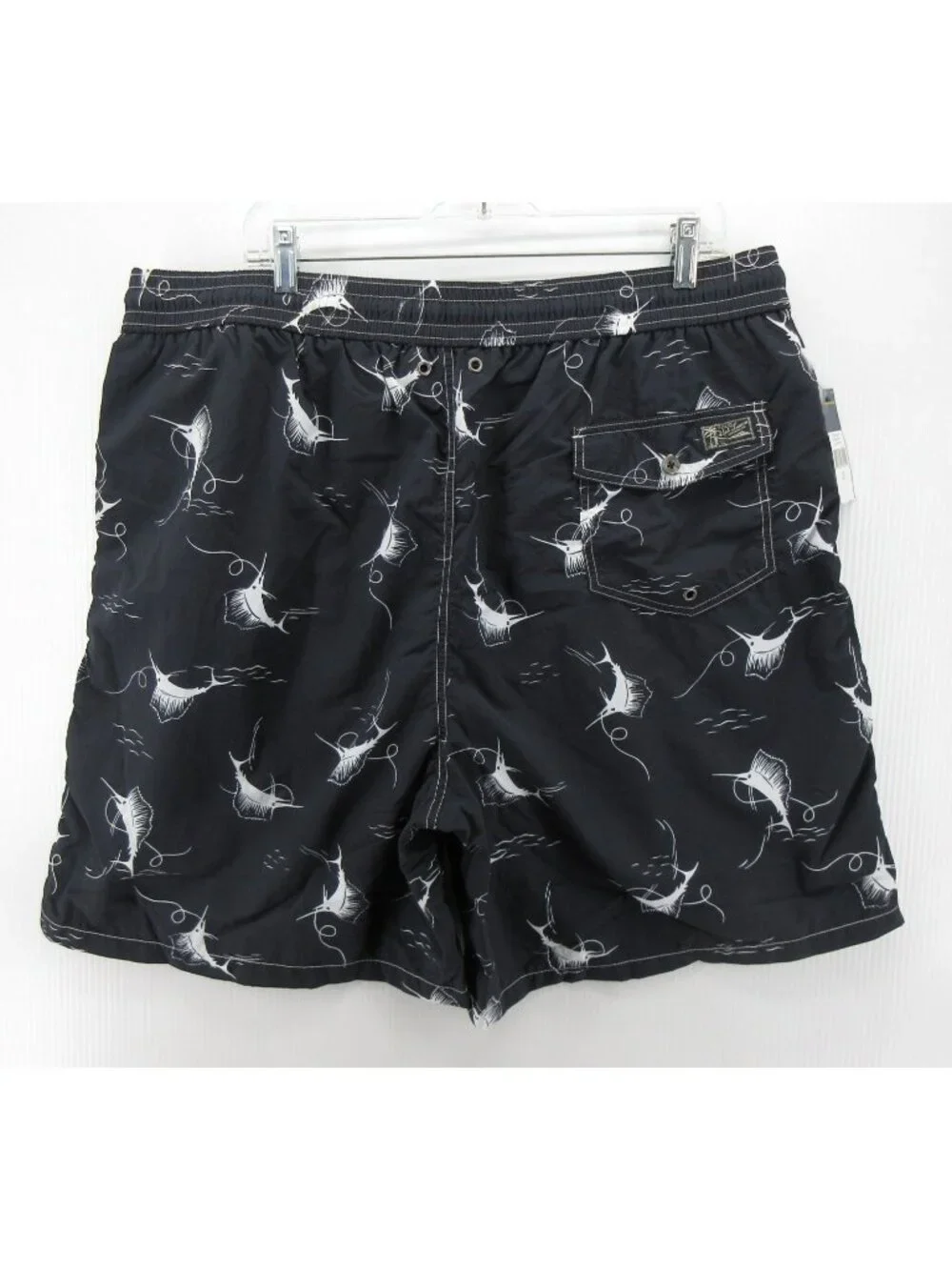 Polo Ralph Lauren Swim Trunks XXL Tall Bathing Suit Marlin Fish AOP